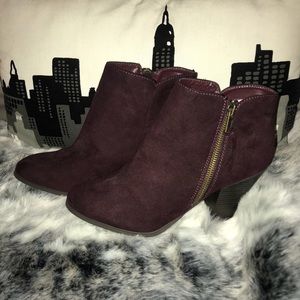 Ankle Boots (Maroon)